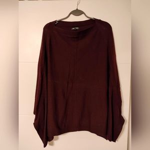 Kenneth Cole Plum Oversized Poncho